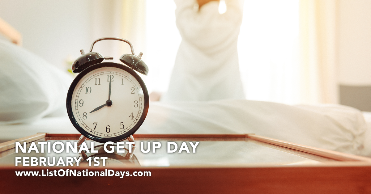 Title image for National Get Up Day