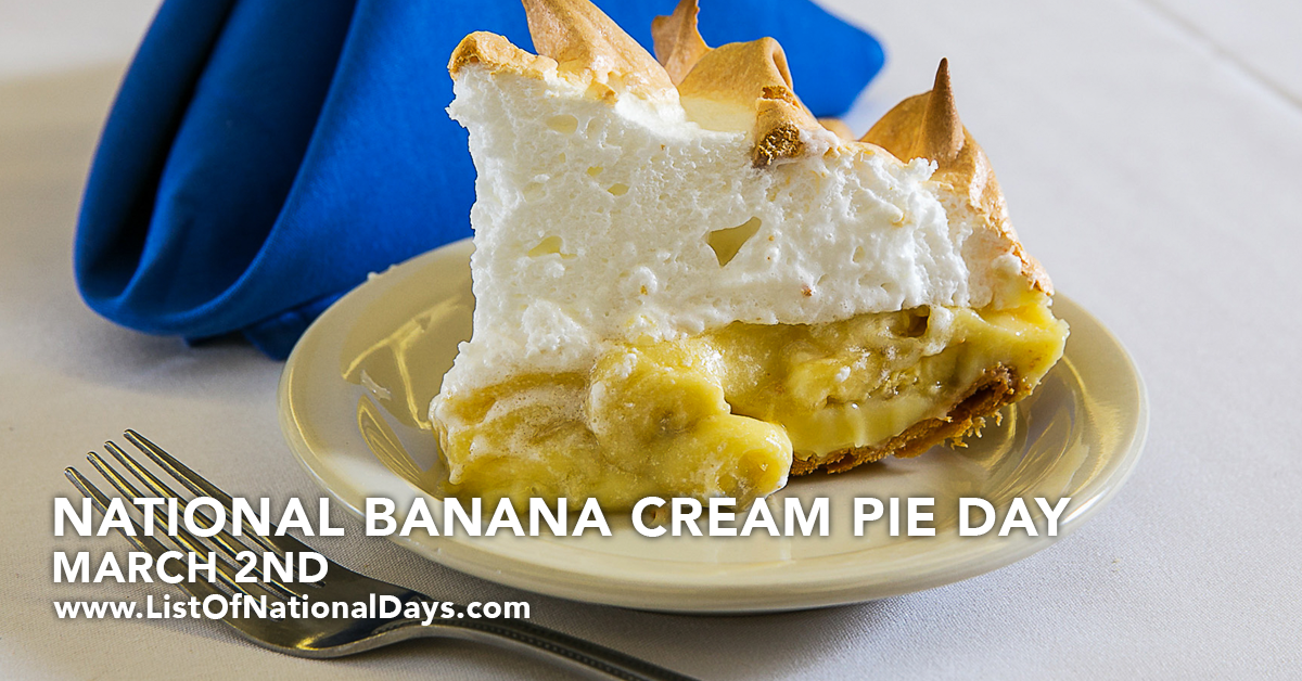 Title image for National Banana Cream Pie Day