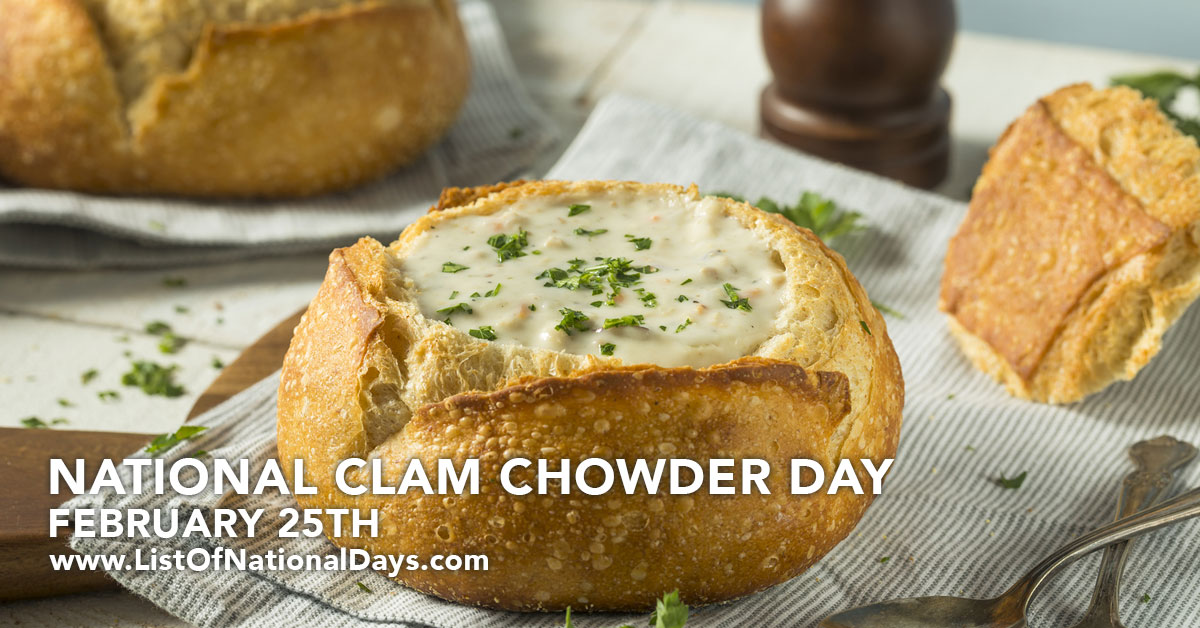 Title image for National Clam Chowder Day