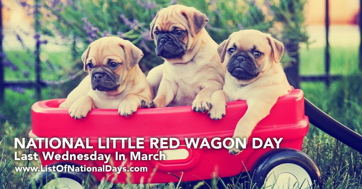 NATIONAL LITTLE RED WAGON DAY List Of National Days