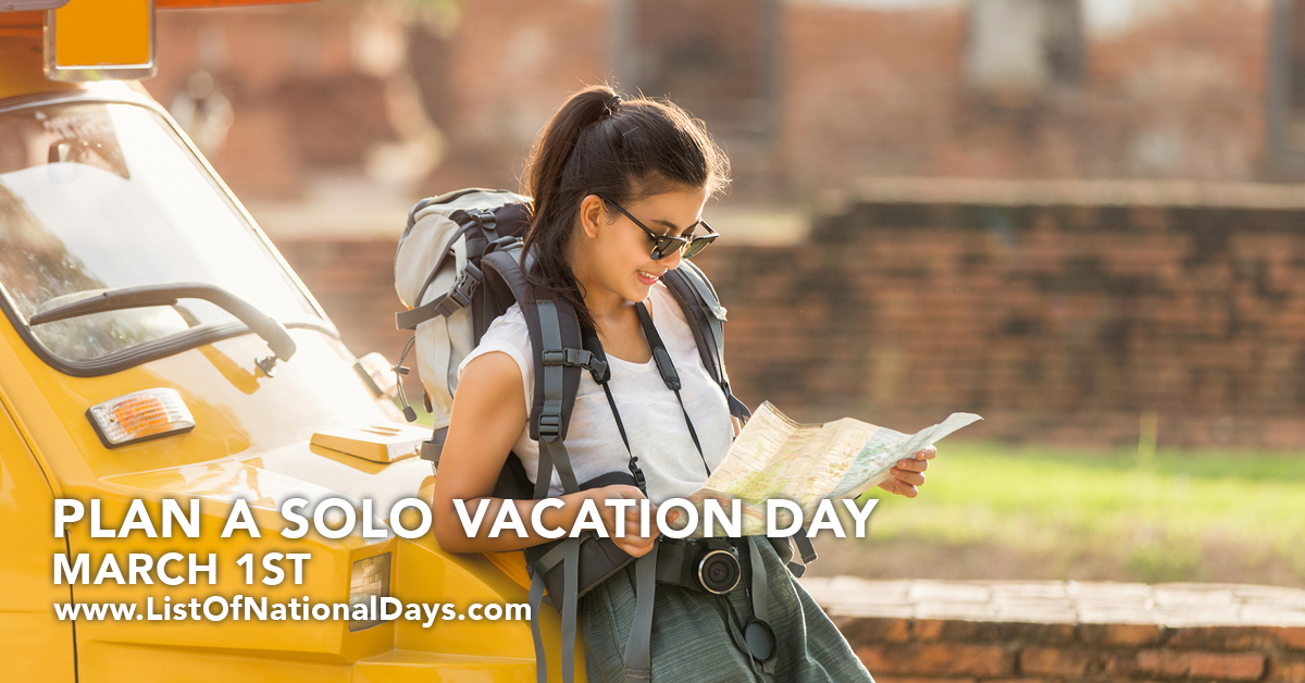 Title image for Plan A Solo Vacation Day