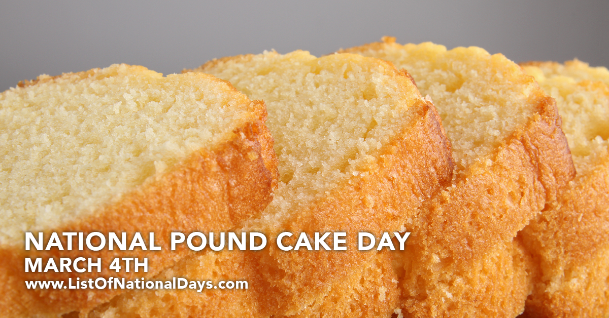 Title image for National Pound Cake Day