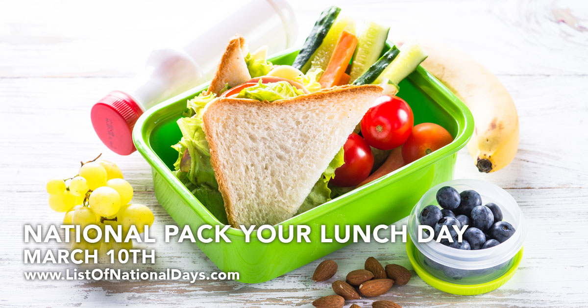 Title image for National Pack Your Lunch Day