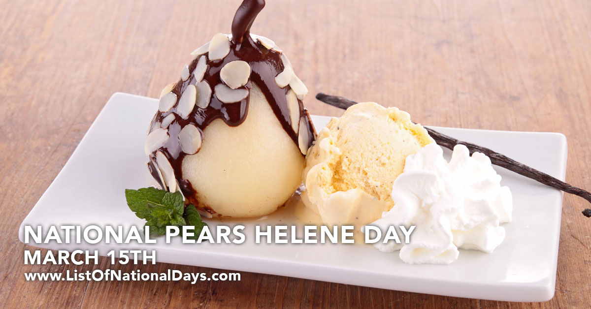 Title image for National Pears Helene Day