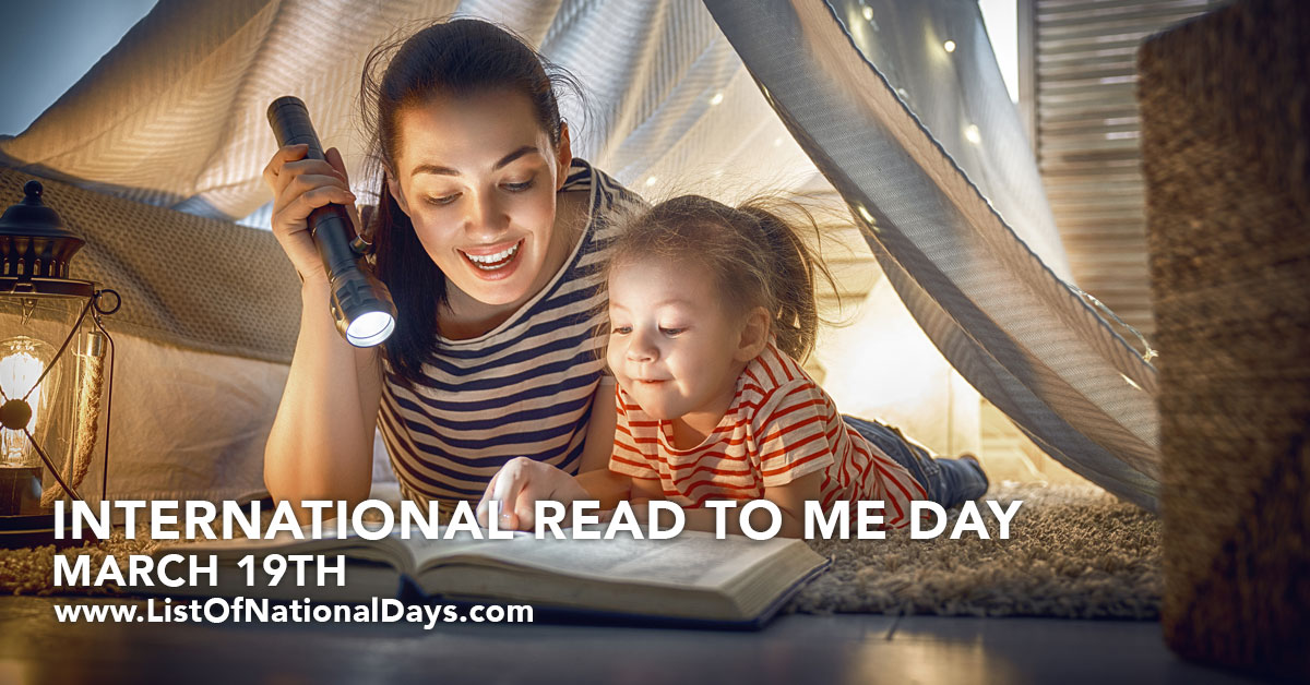 Title image for International Read To Me Day