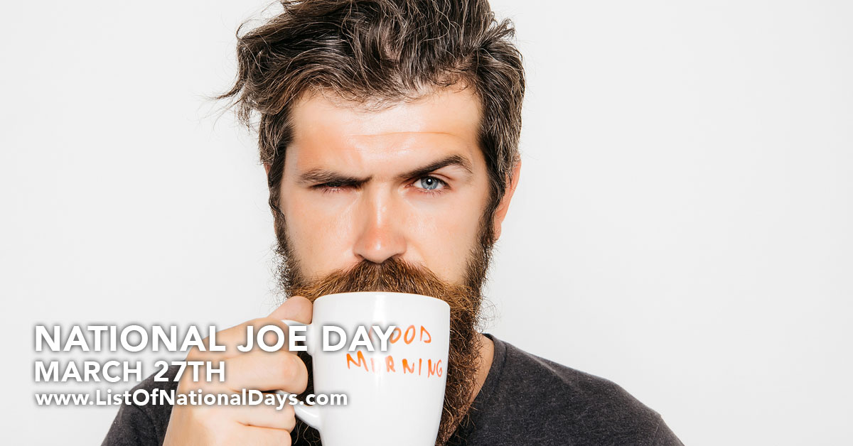 Title image for National Joe Day