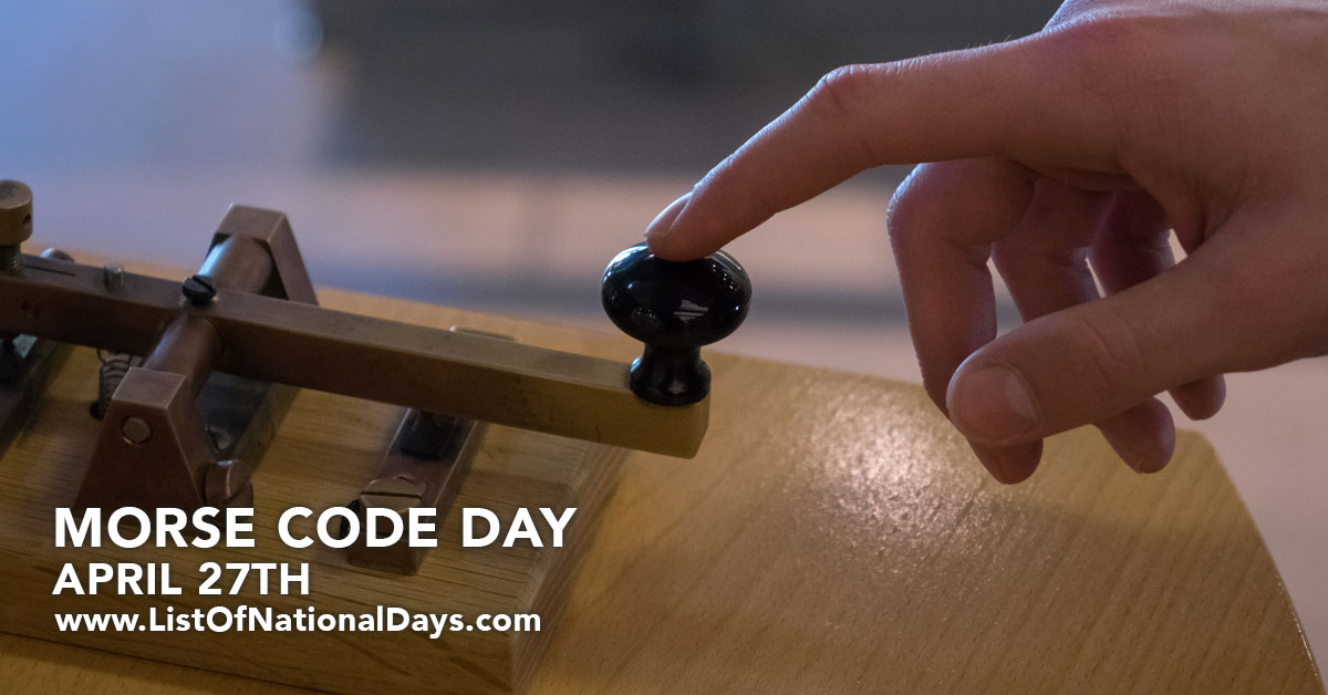 Title image for Morse Code Day
