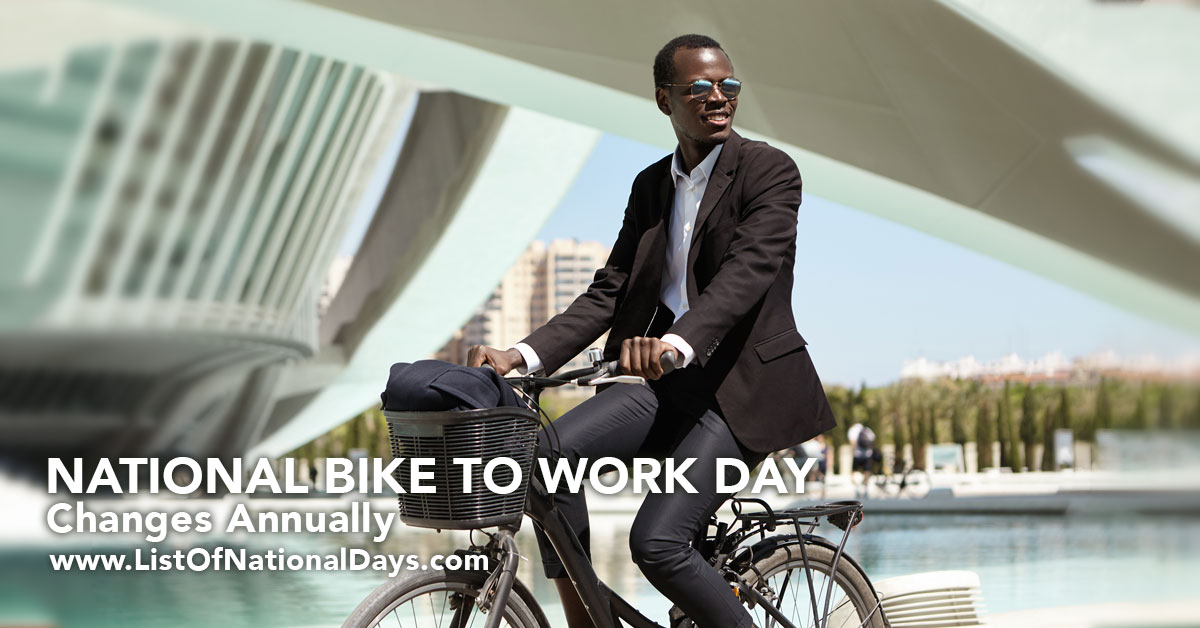 Title image for National Bike To Work Day