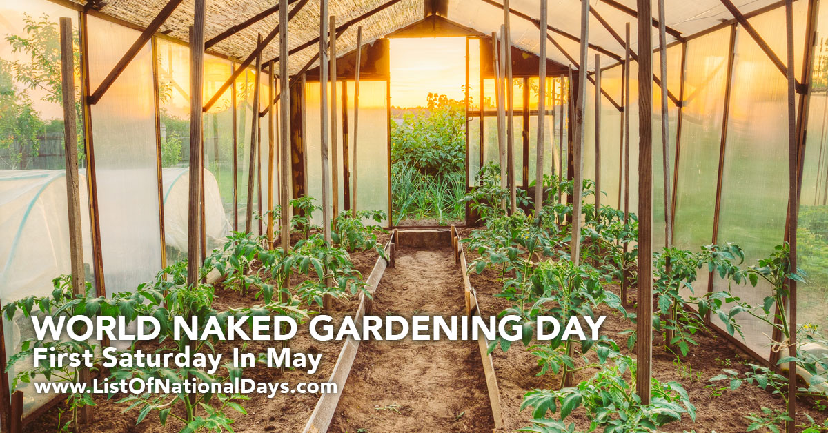 Title image for World Naked Gardening Day