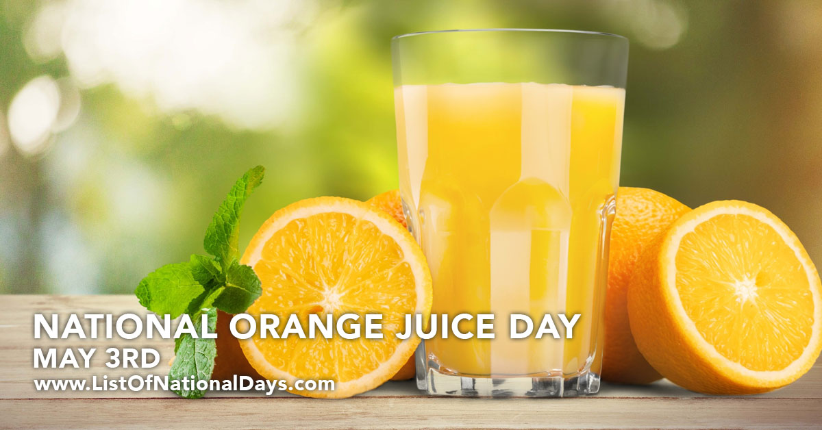 Title image for National Orange Juice Day