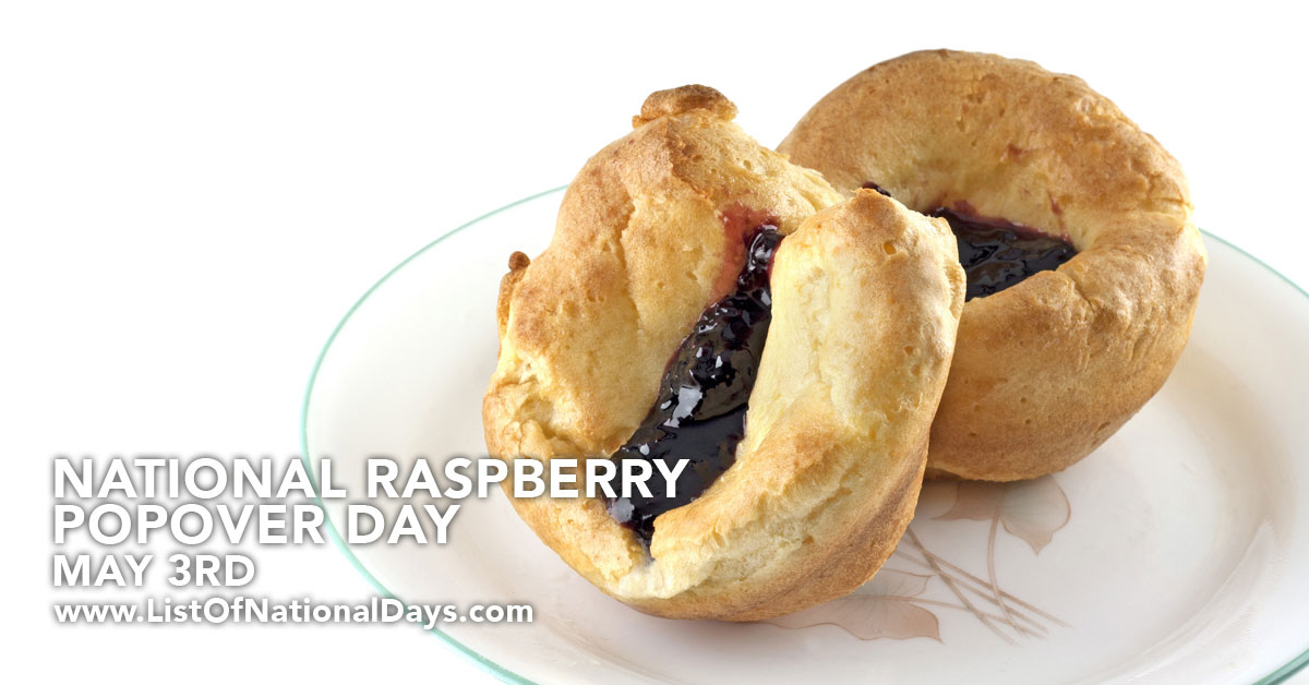 Title image for National Raspberry Popover Day