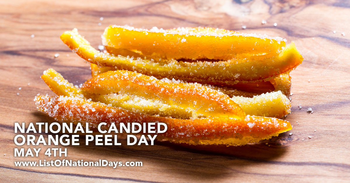 Title image for National Candied Orange Peel Day