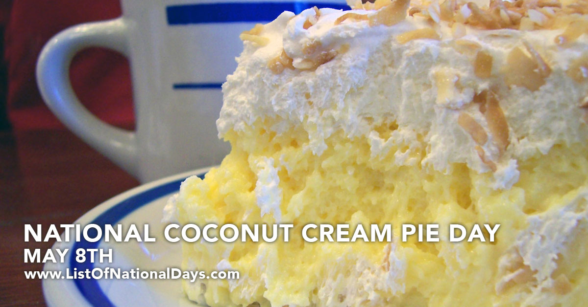 Title image for National Coconut Cream Pie Day