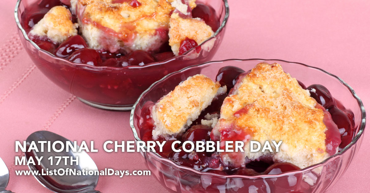 Title image for National Cherry Cobbler Day