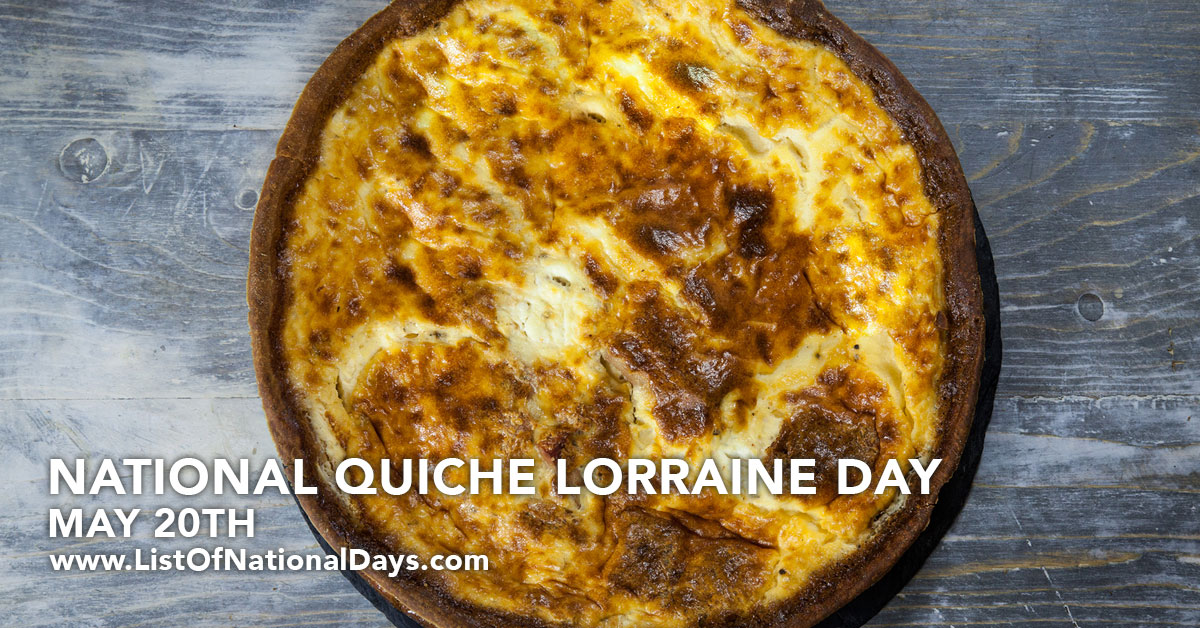 Title image for National Quiche Lorraine Day