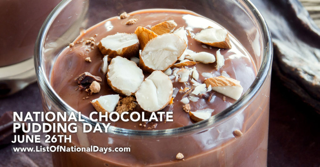 Title image for National Chocolate Pudding Day