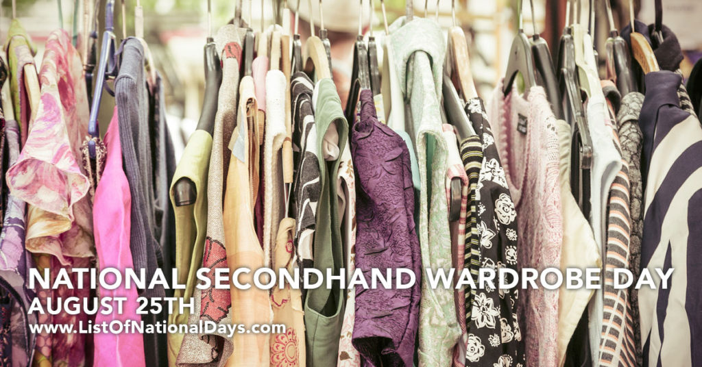 NATIONAL SECONDHAND WARDROBE DAY