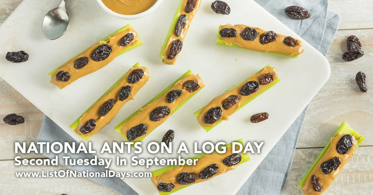 Title image for National Ants On A Log Day