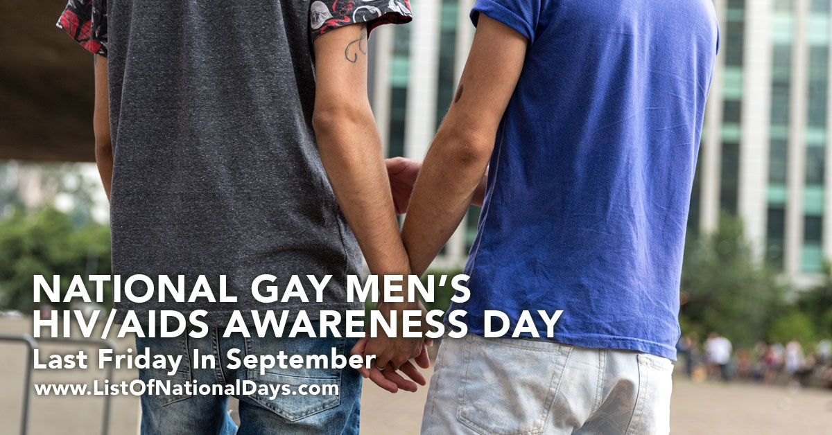 Title image for National Gay Men’s Hiv/Aids Awareness Day