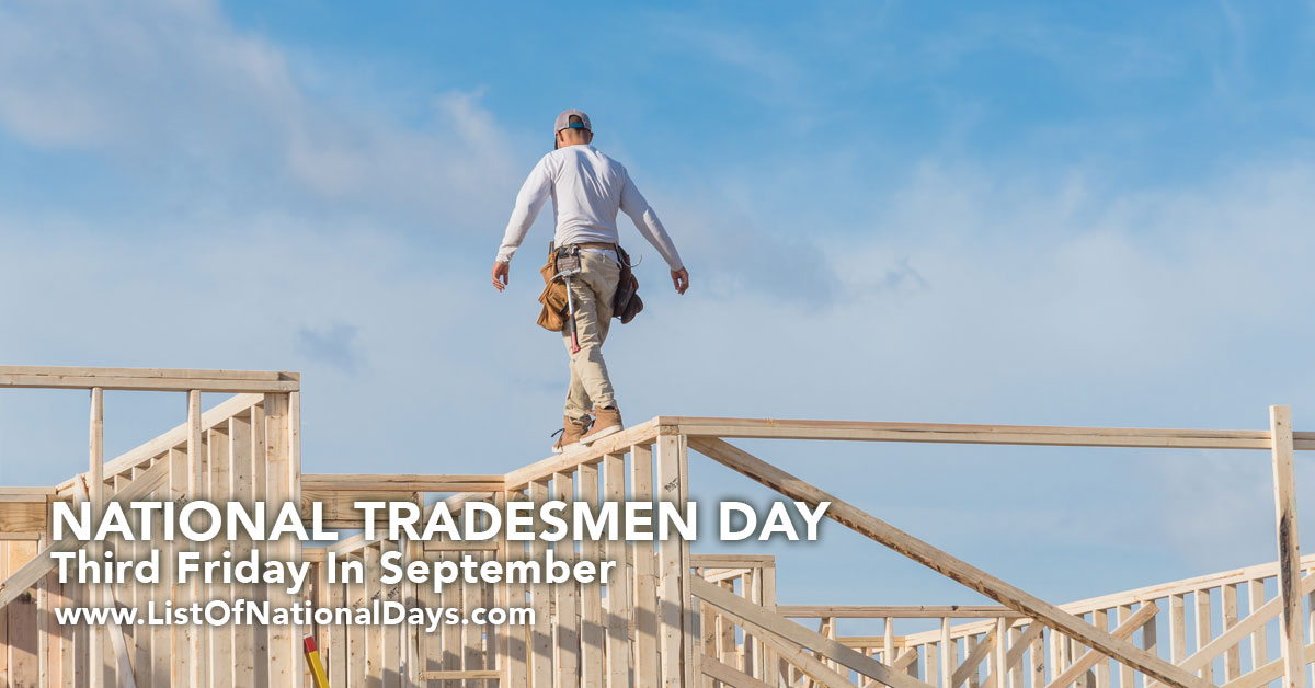 Title image for National Tradesmen Day