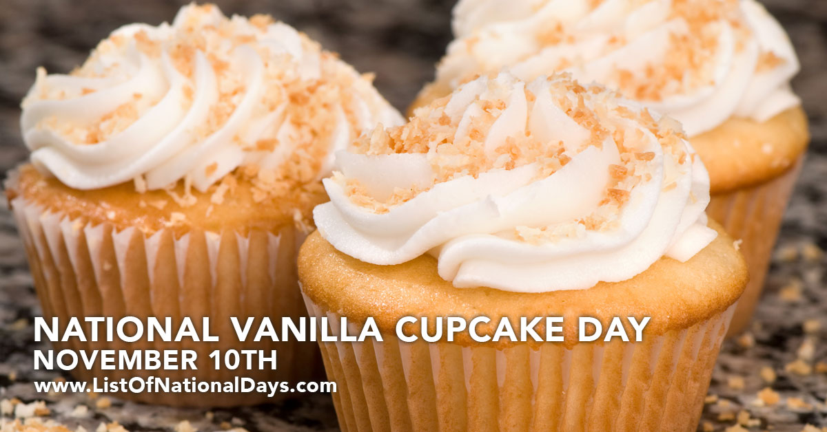 Title image for National Vanilla Cupcake Day