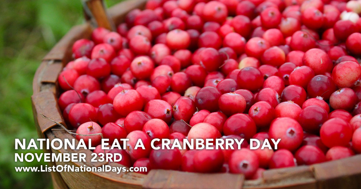 Title image for National Eat A Cranberry Day