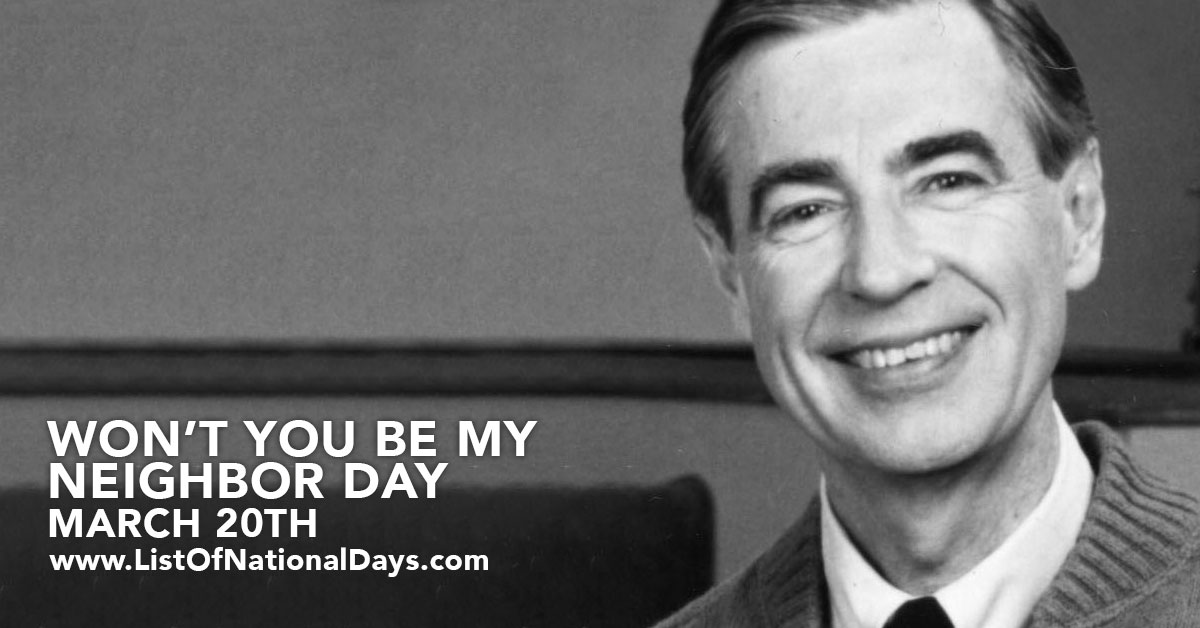 Title image for Won’t You Be My Neighbor Day