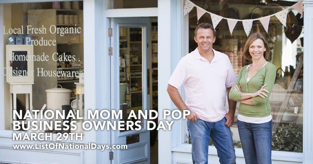 NATIONAL MOM AND POP BUSINESS OWNERS DAY