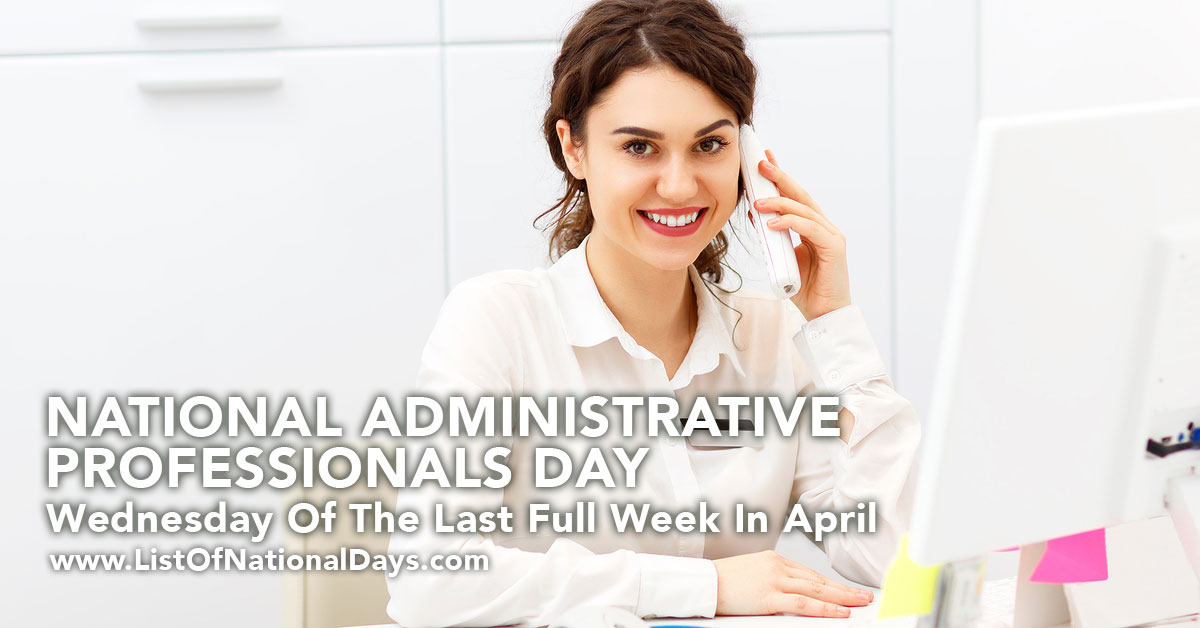 Title image for National Administrative Professionals Day