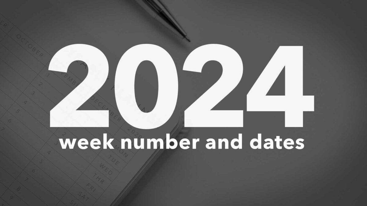 2024 Calendar Week Numbers and Dates - List of National Days