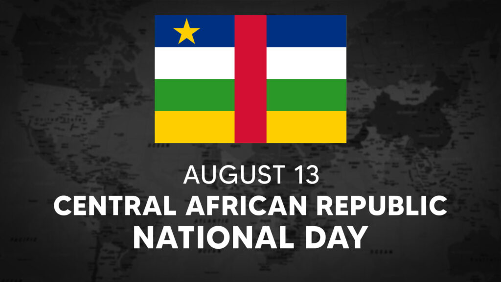 Central African Republic's National Day is August 13th