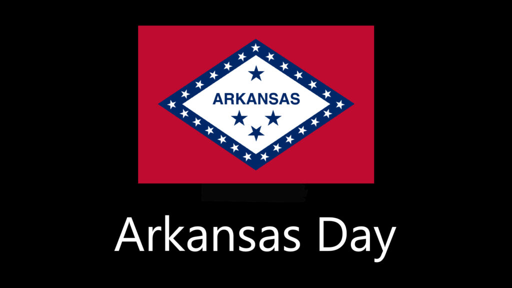 The state flag of Arkansas