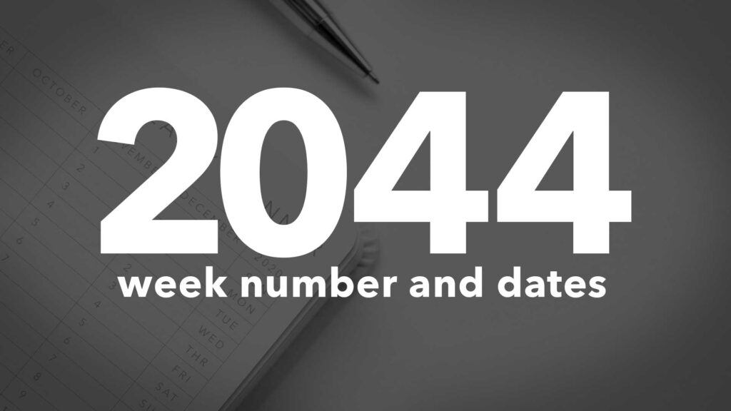 Title Image for 2044 Calendar Week Numbers