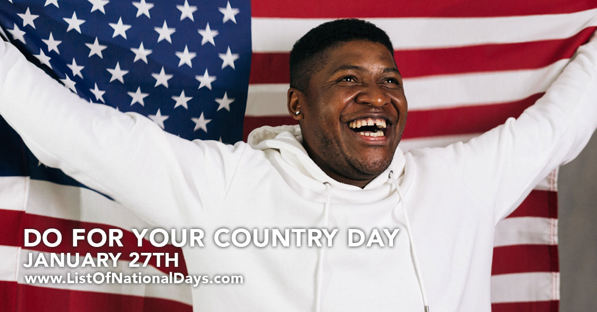 Title image for Do For Your Country Day