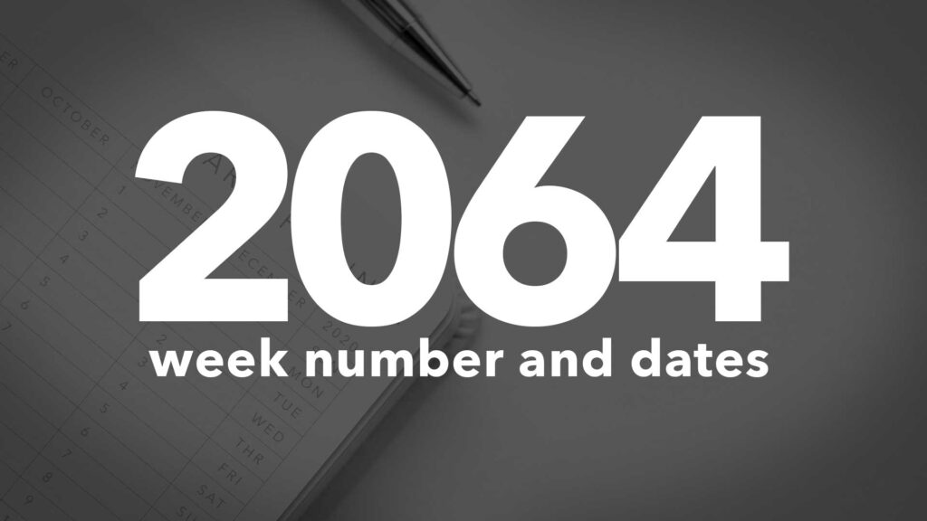 Title Image for 2064 Calendar Week Numbers