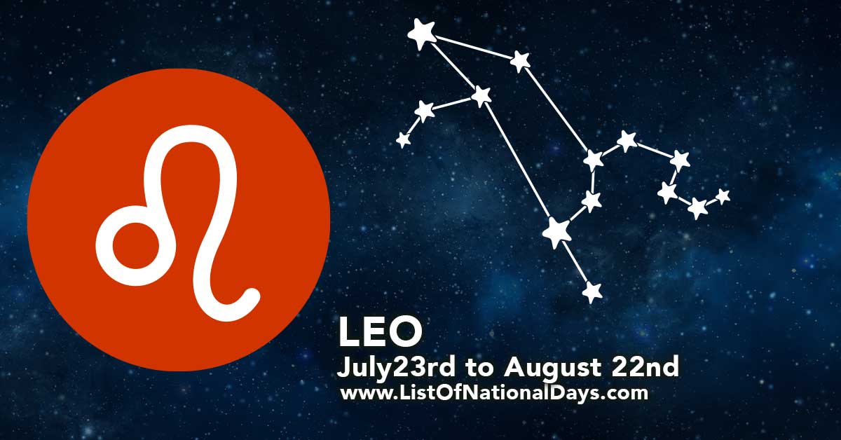 Leo Horoscope - List Of National Days