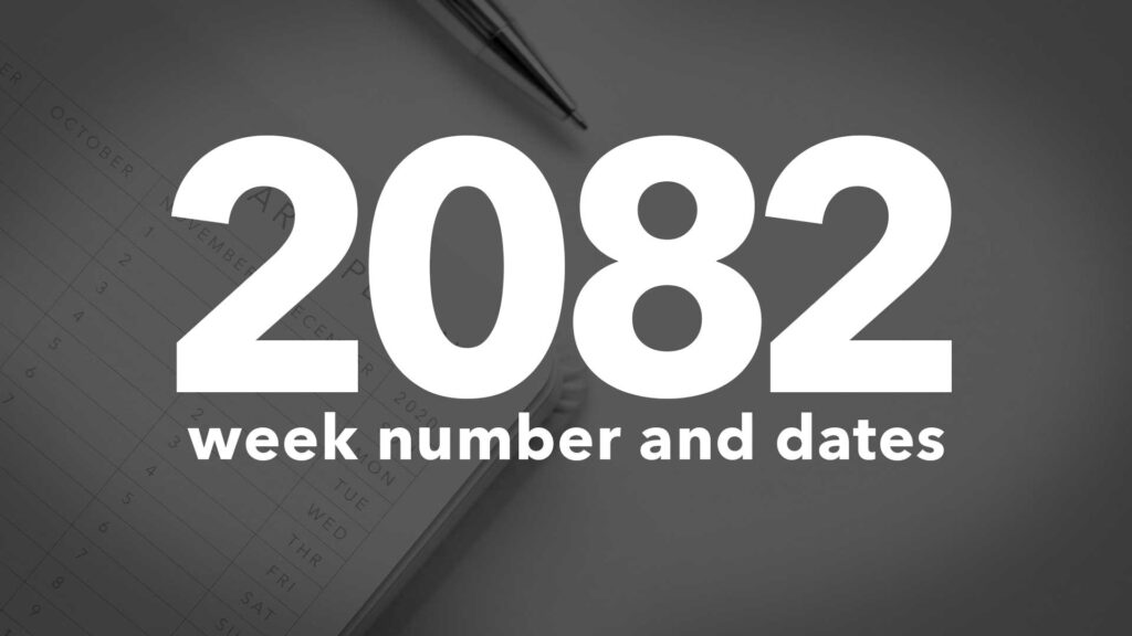 Title Image for 2082 Calendar Week Numbers