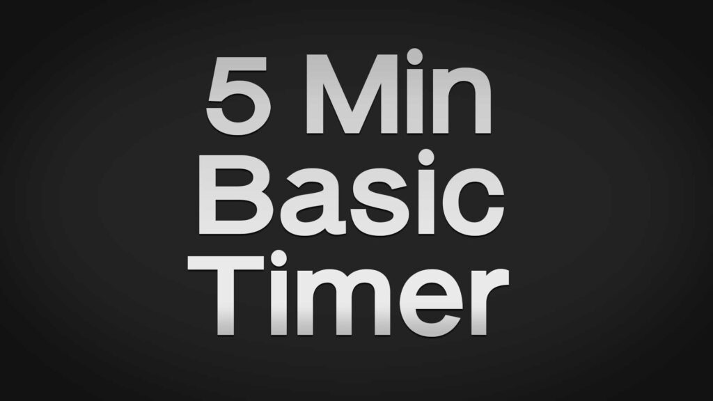Title image for Basic 5 Min Timer With Alarm