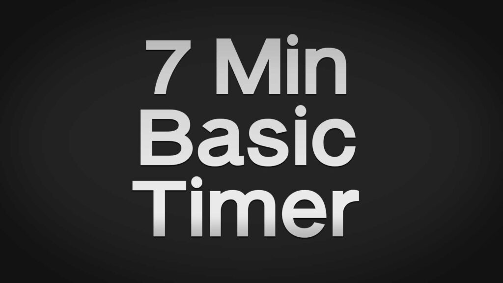 Title image for Basic 7 Min Timer With Alarm