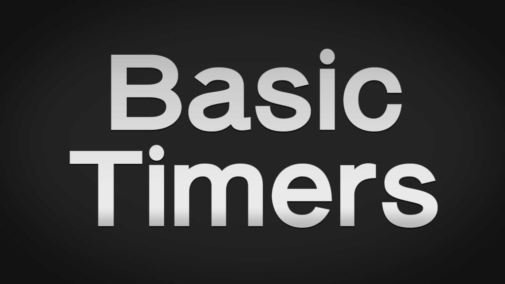 Title image for Basic Timers.