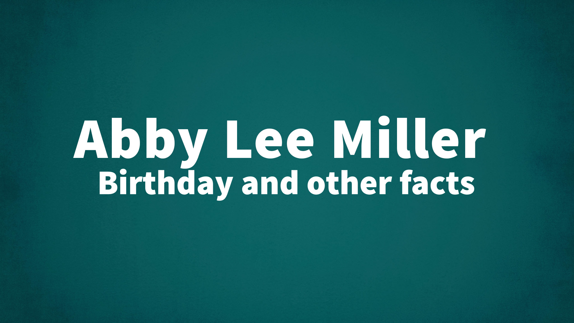 title image for Abby Lee Miller birthday