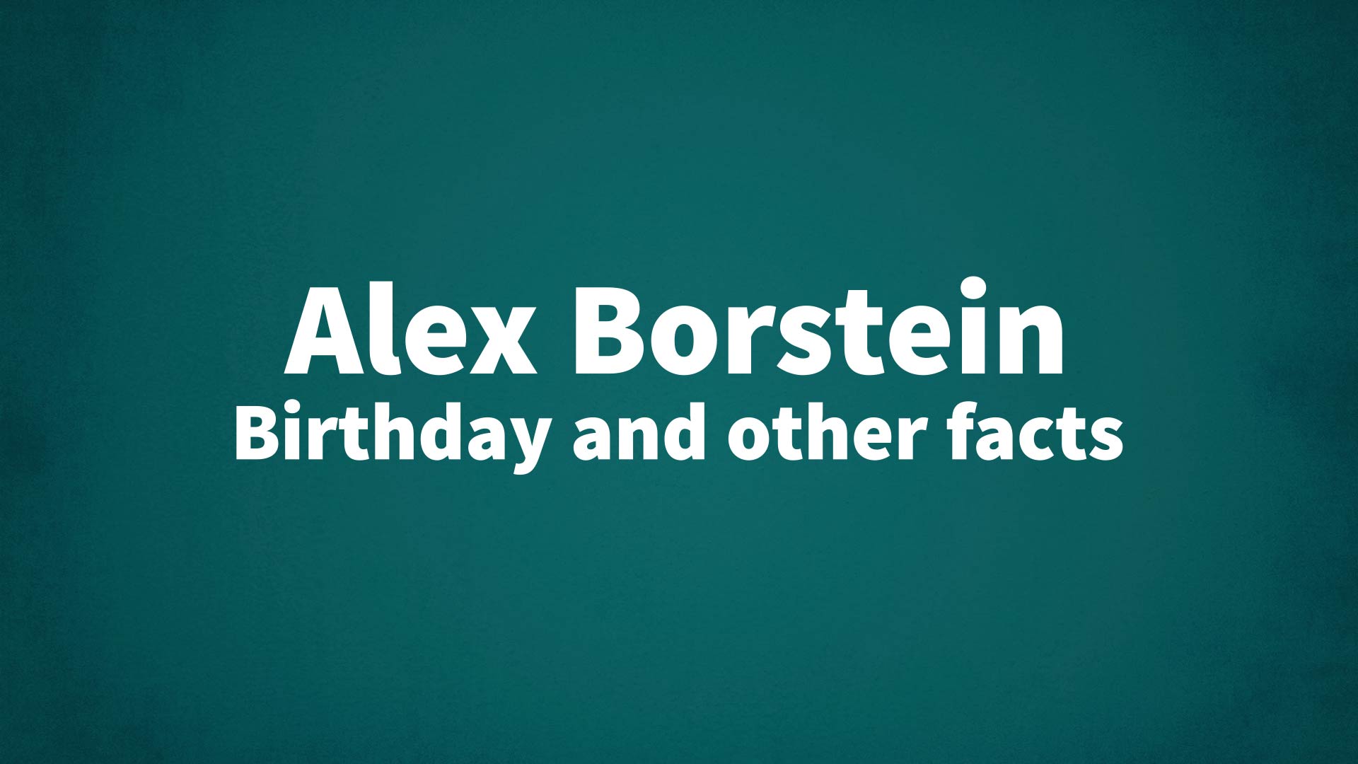 title image for Alex Borstein birthday