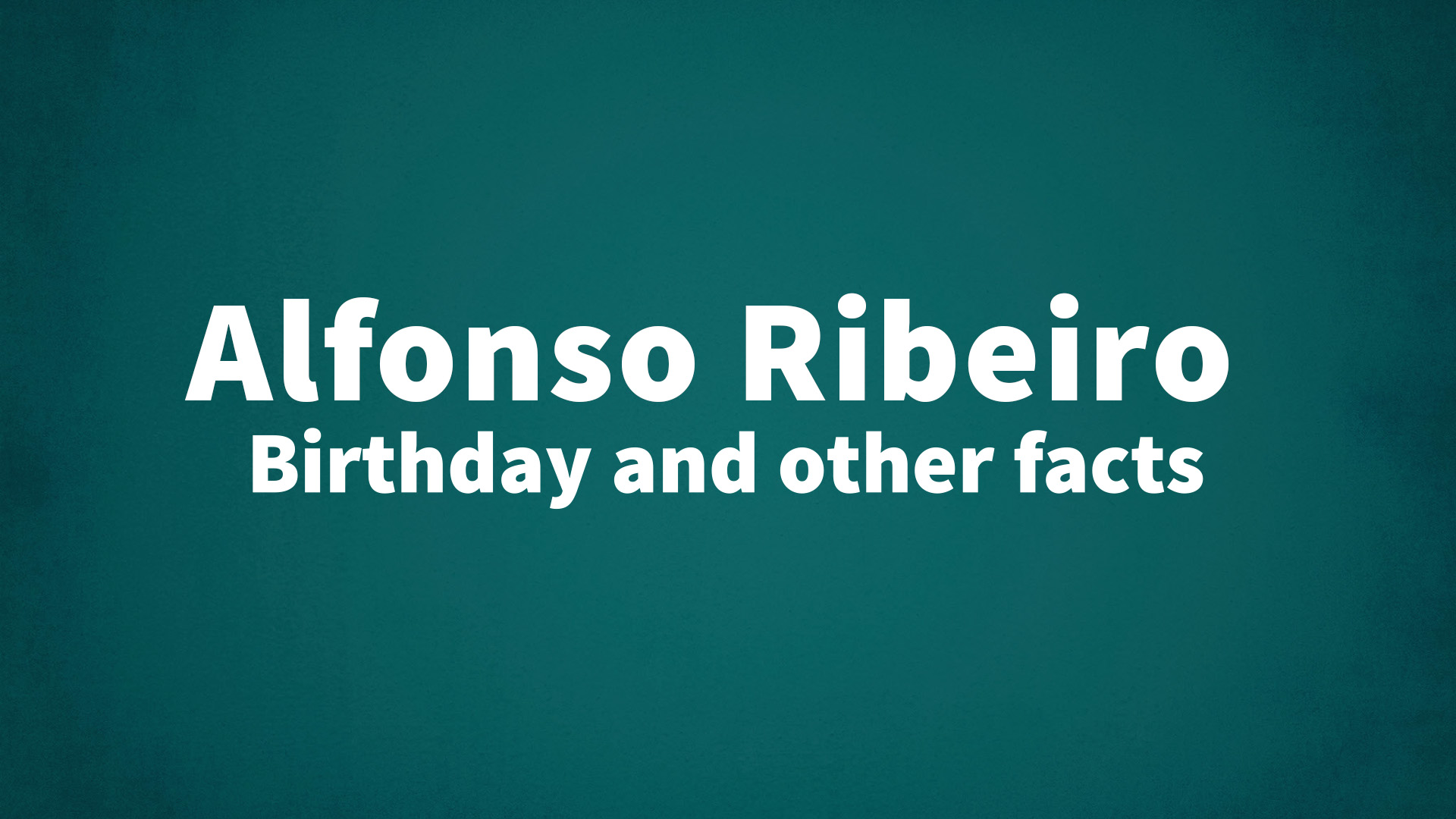 title image for Alfonso Ribeiro birthday