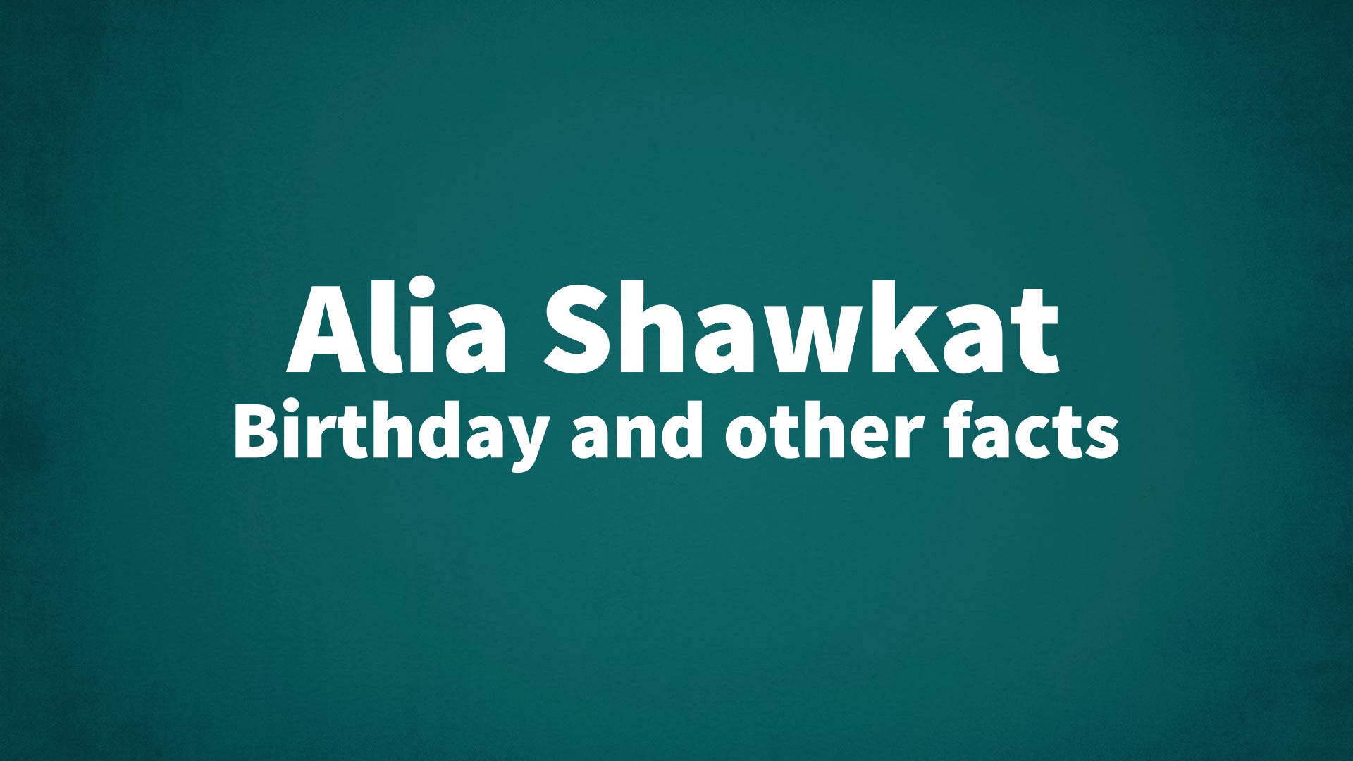 title image for Alia Shawkat birthday