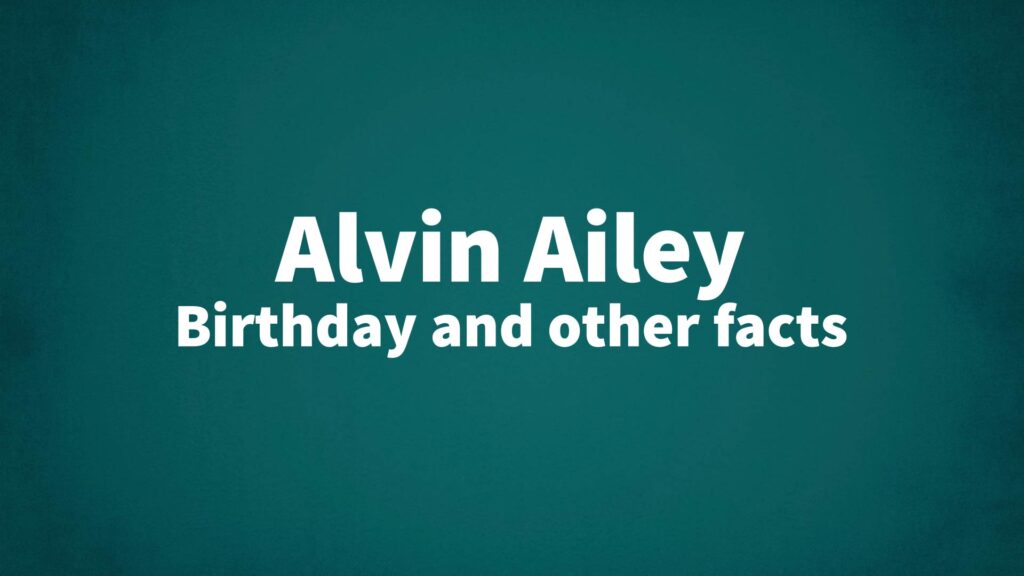 alvin-ailey-list-of-national-days