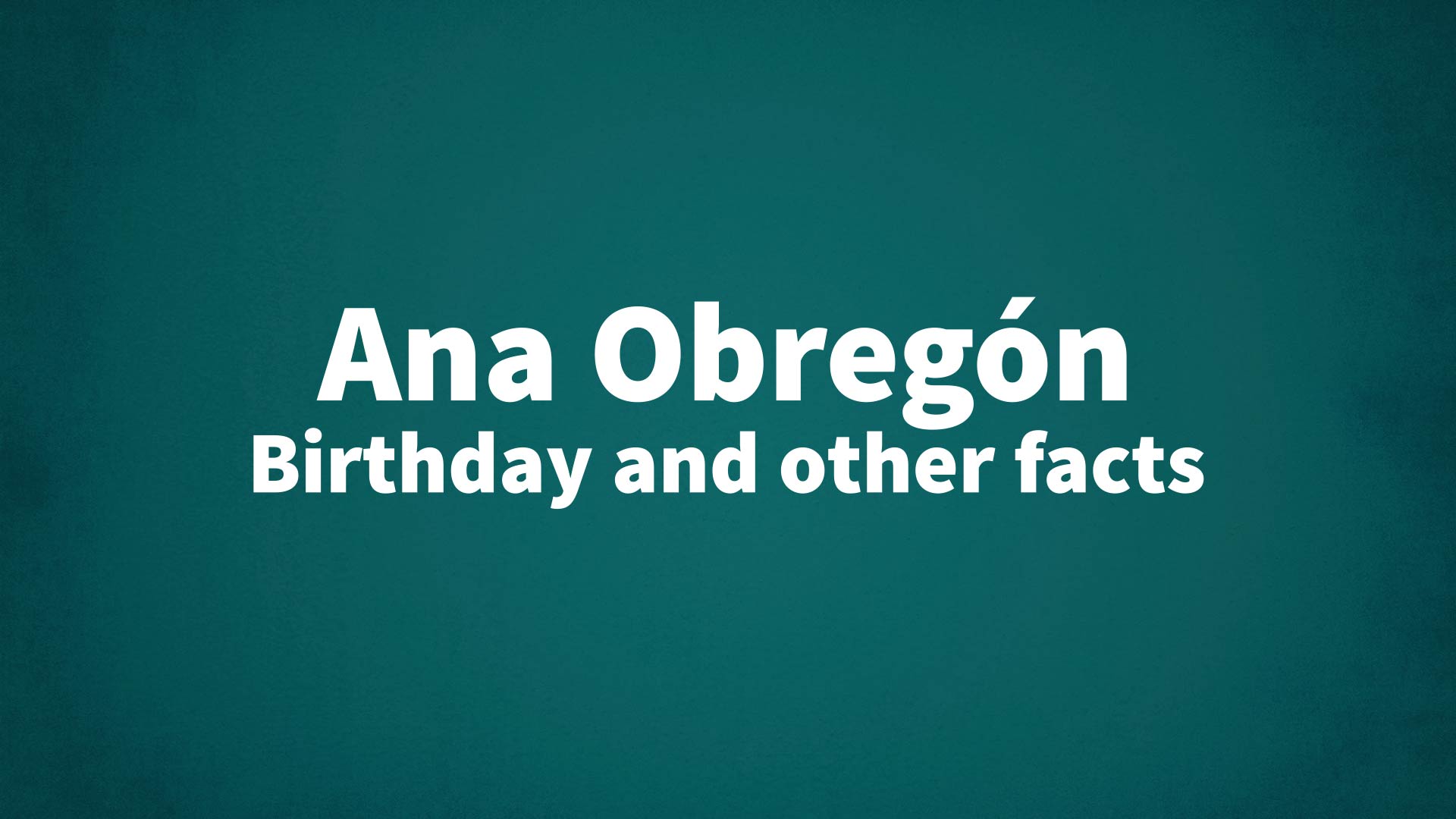 title image for Ana Obregón birthday