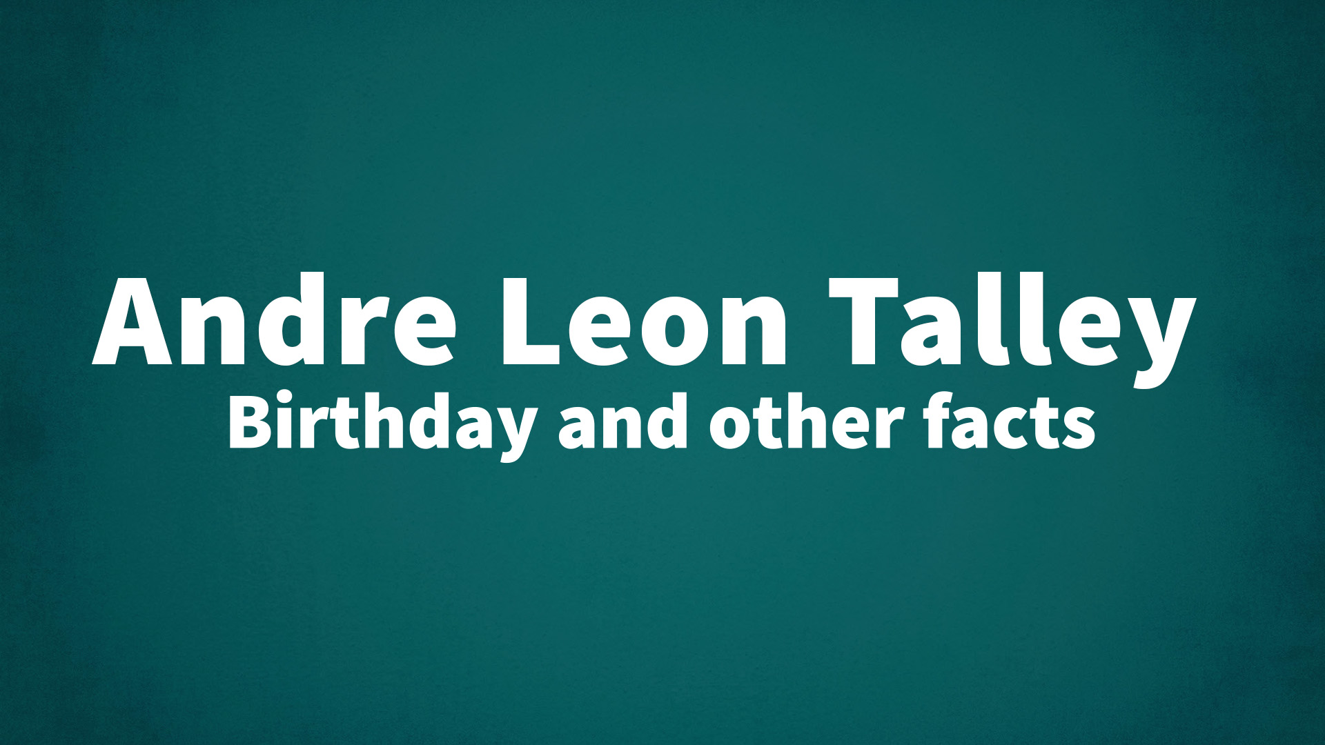 title image for Andre Leon Talley birthday