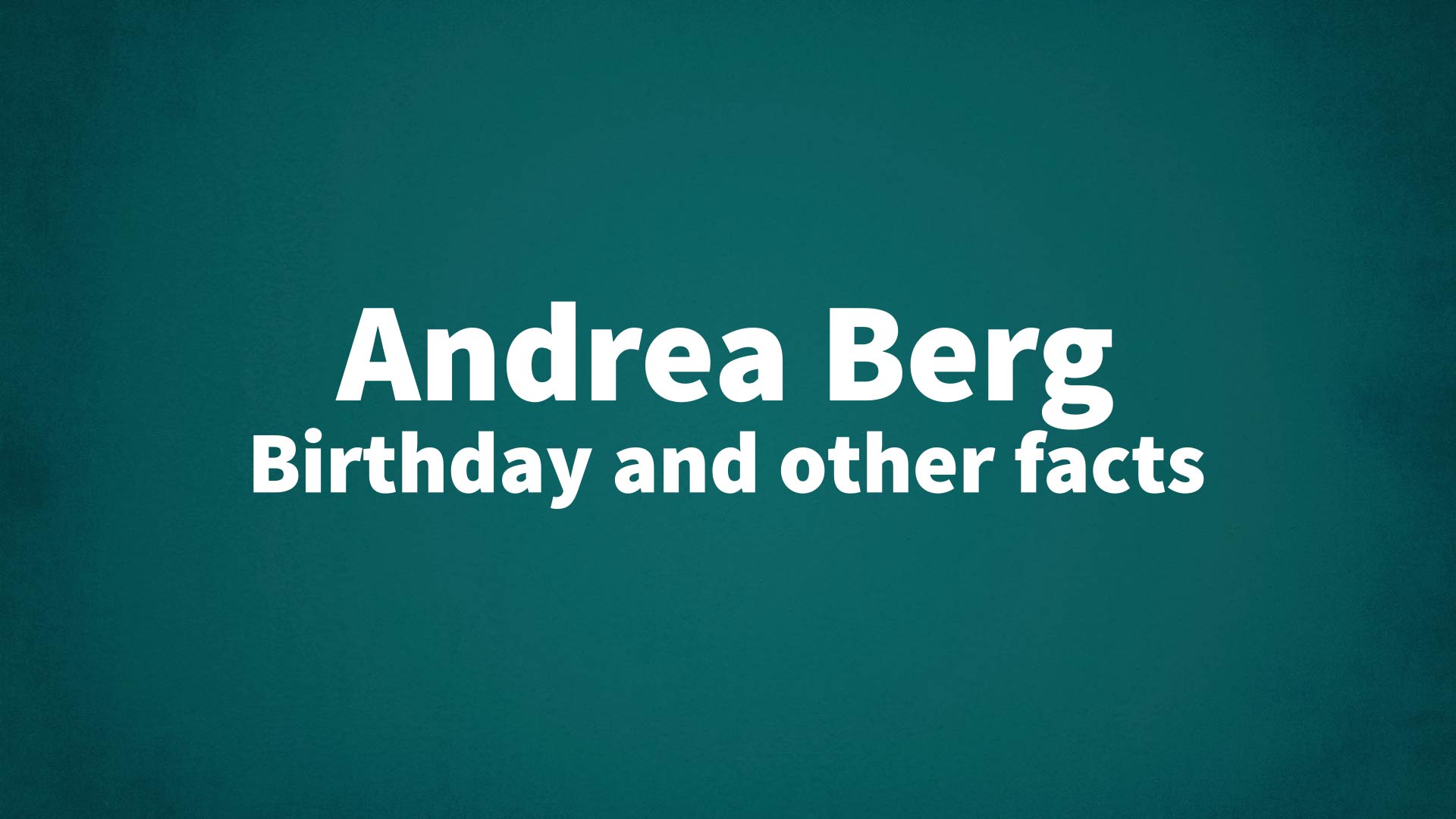 title image for Andrea Berg birthday