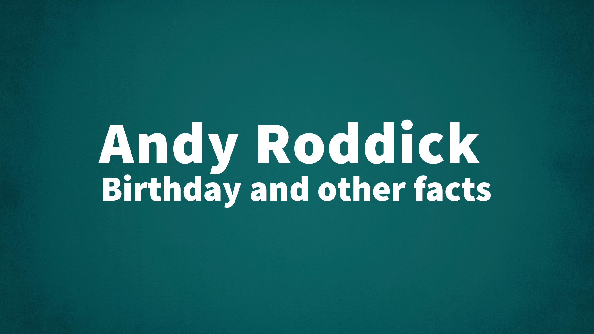 title image for Andy Roddick birthday