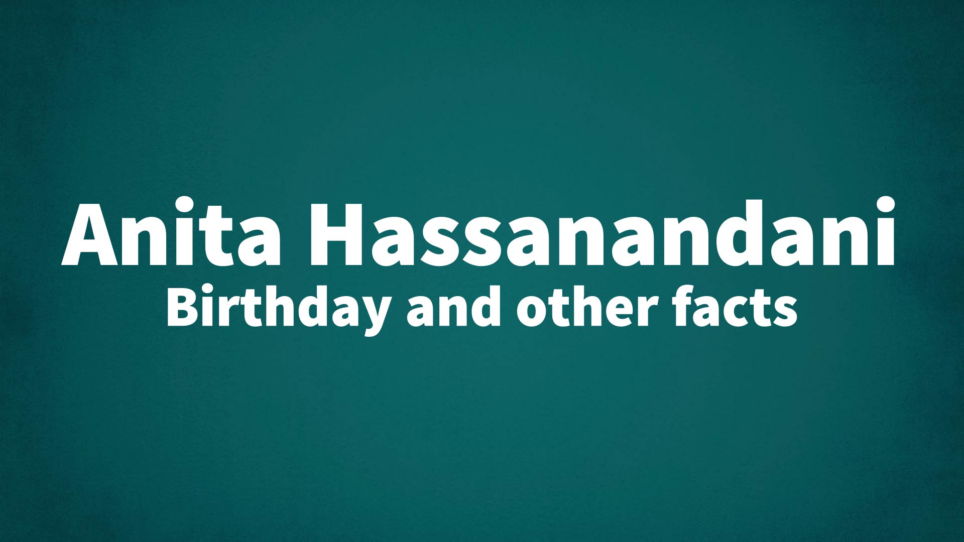 title image for Anita Hassanandani birthday